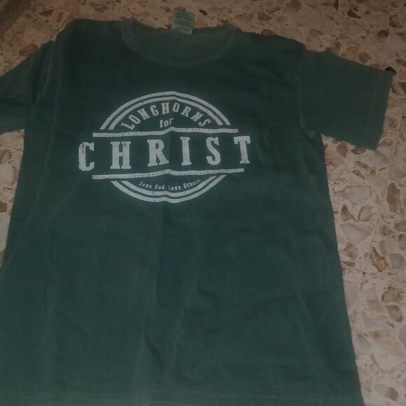 Comfort Colors Tops - Comfort Colors Graphic Tee Small Green & White